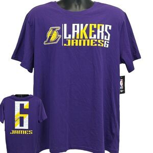 LeBron James Los Angeles LA Lakers T Shirt Ultra Game Purple Tee Mens XL X-Large